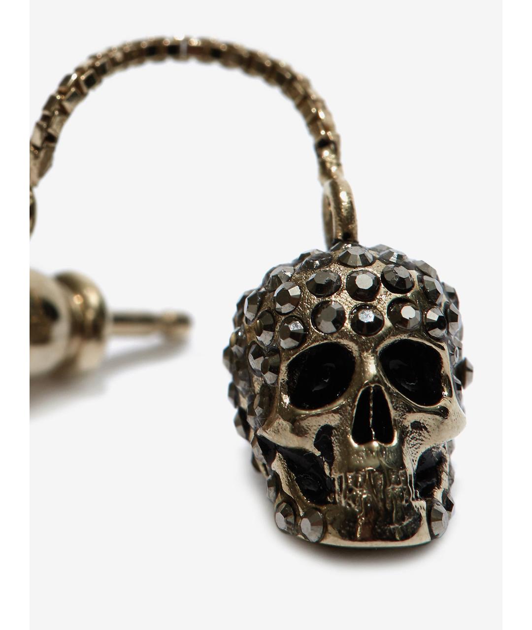 ALEXANDER MCQUEEN Золотые латунные серьги, фото 3