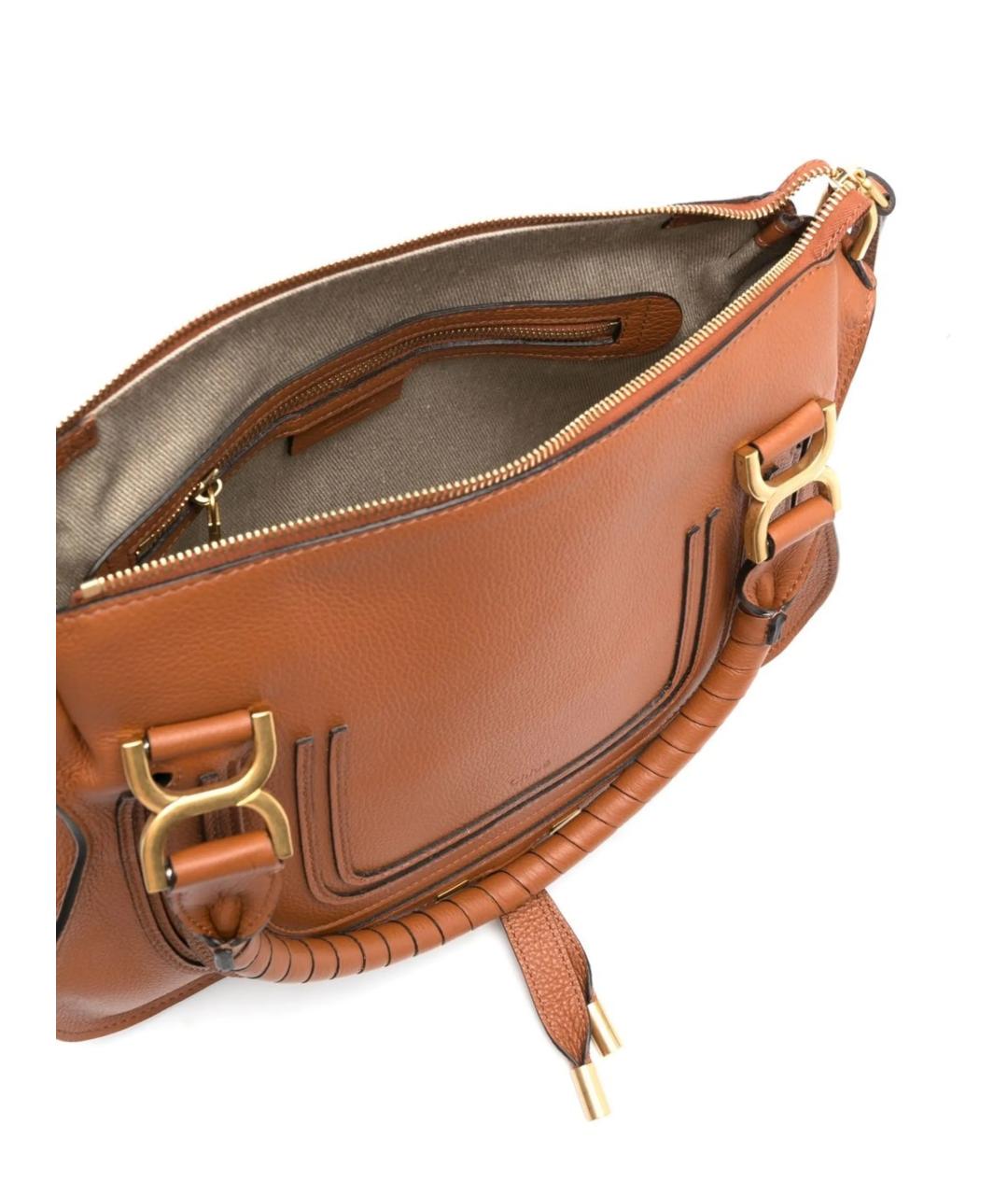 CHLOE Коричневая кожаная сумка тоут, фото 5