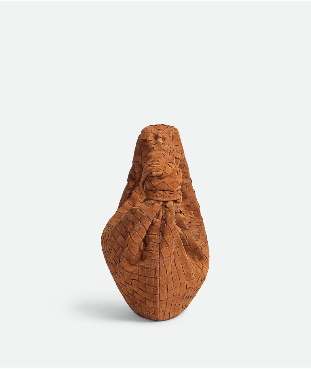 BOTTEGA VENETA Коричневая замшевая сумка через плечо, фото 3