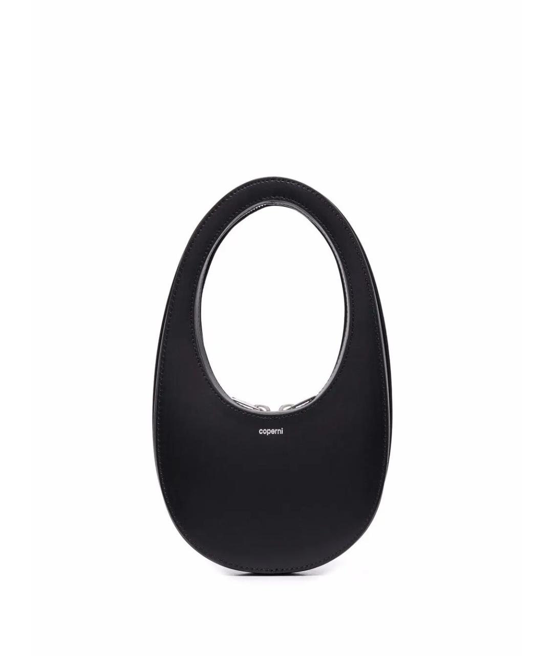 COPERNI Черная кожаная сумка с короткими ручками, фото 1
