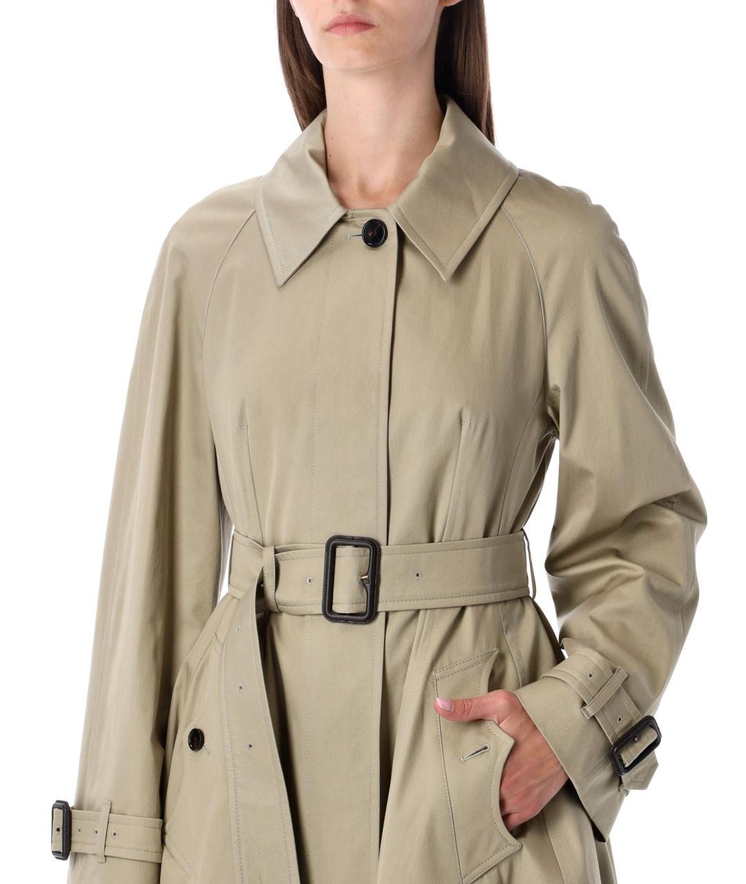 BURBERRY Бежевый хлопковый тренч/плащ, фото 4