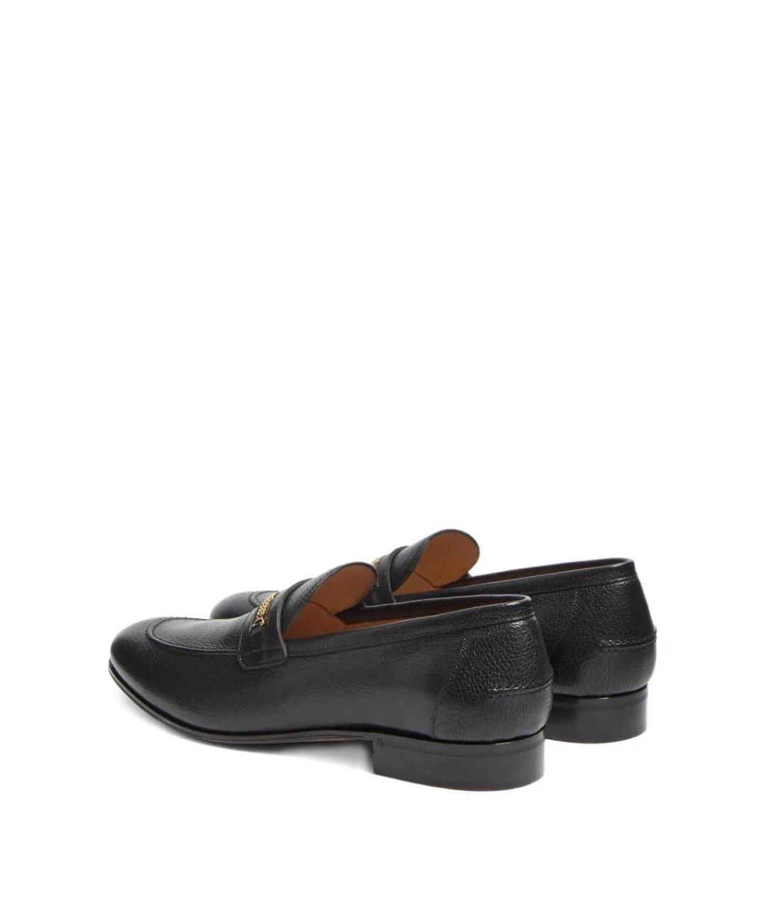 VALENTINO Черные кожаные лоферы, фото 3