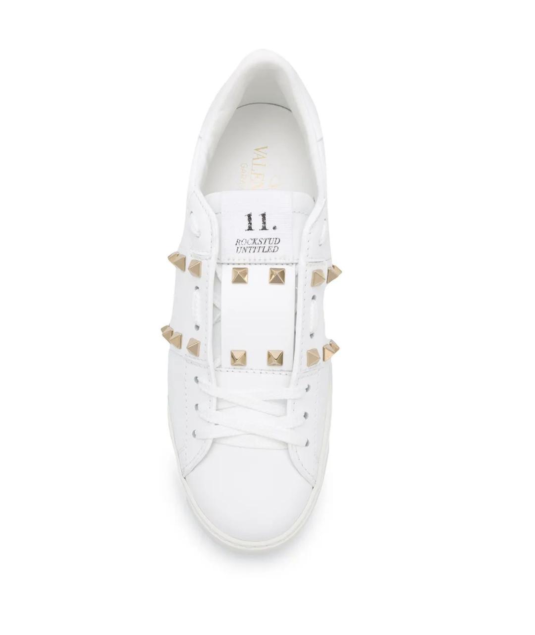 VALENTINO Белые кожаные кроссовки, фото 4