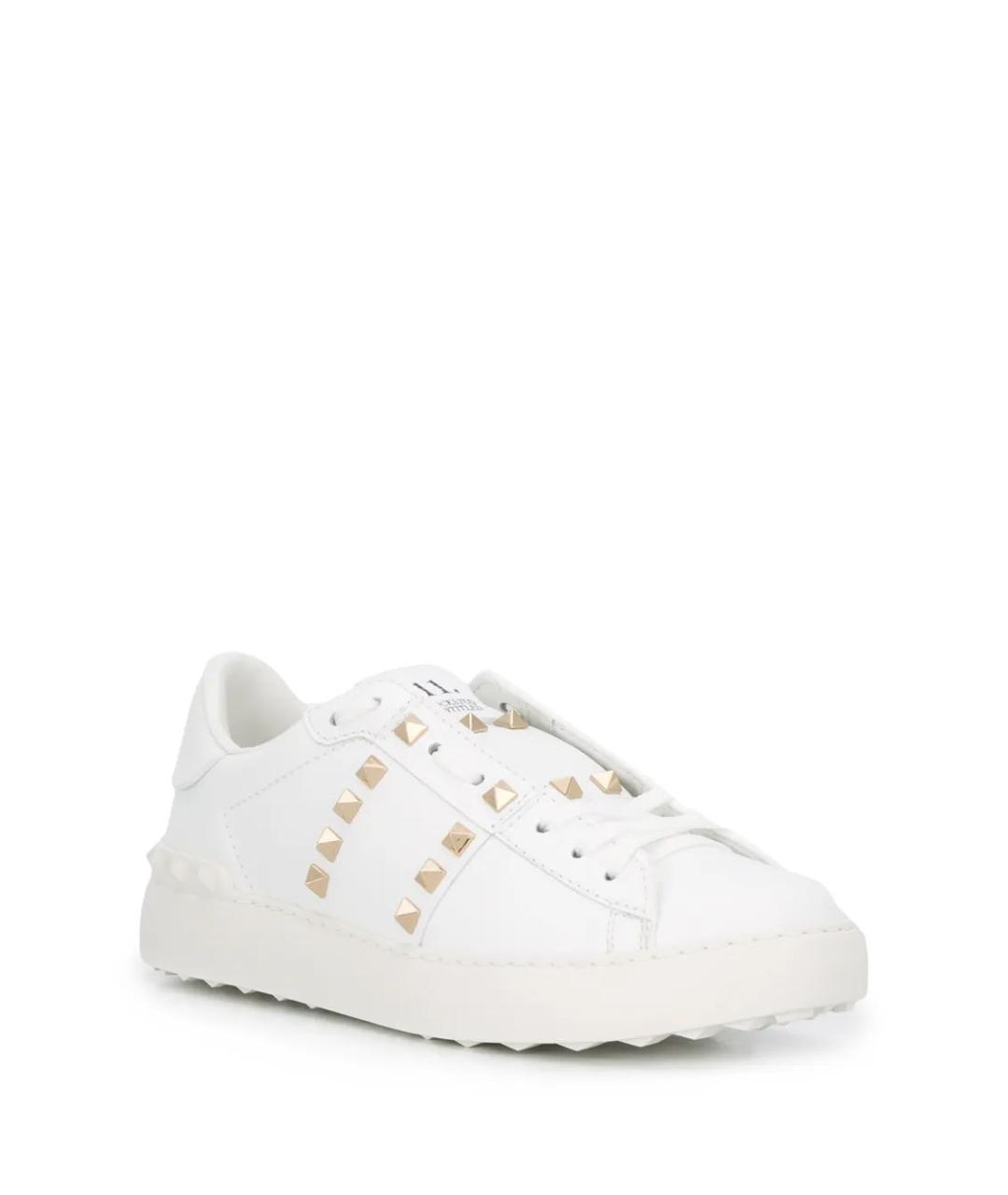 VALENTINO Белые кожаные кроссовки, фото 2