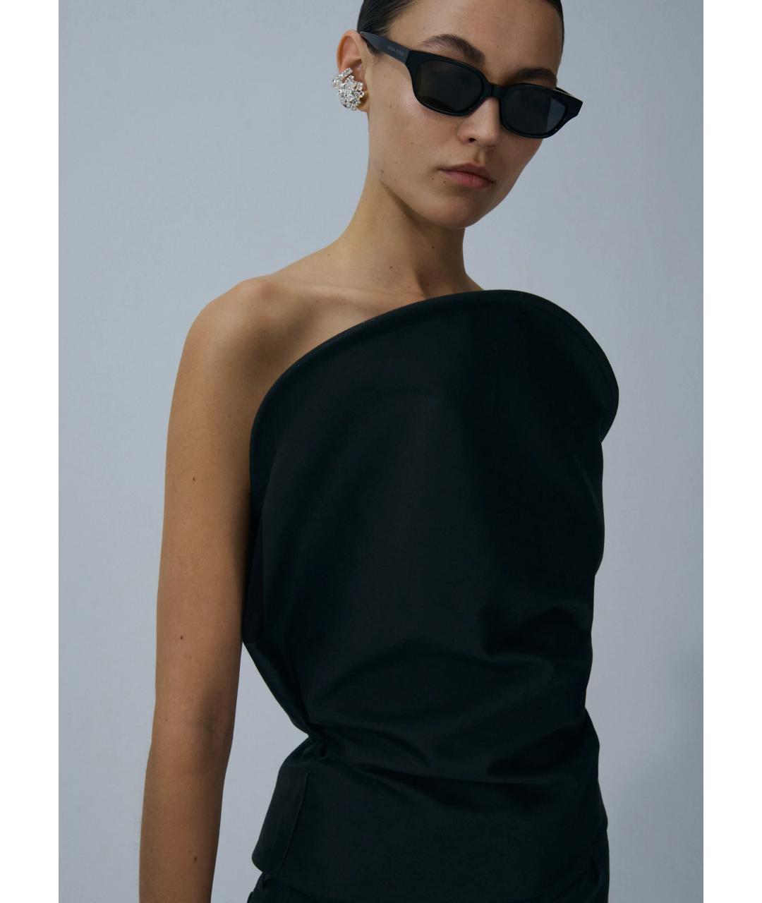 MAGDA BUTRYM Черный хлопковый корсет, фото 3