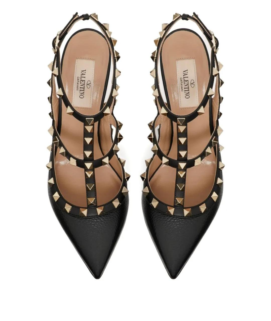 VALENTINO Черные кожаные туфли, фото 4