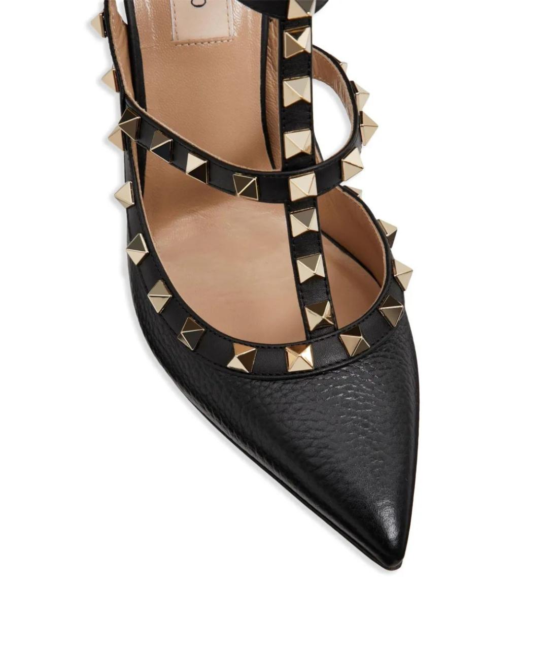 VALENTINO Черные кожаные туфли, фото 5