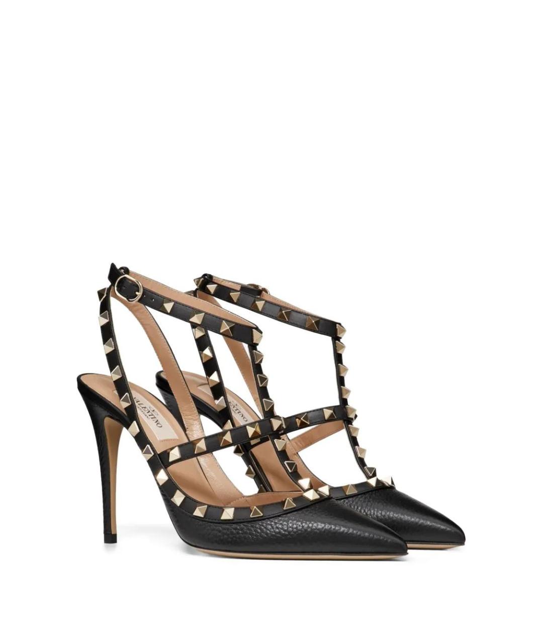 VALENTINO Черные кожаные туфли, фото 2