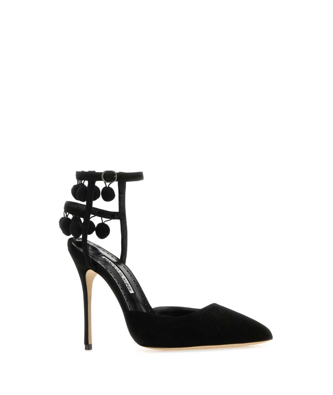 MANOLO BLAHNIK Черные замшевые туфли, фото 2