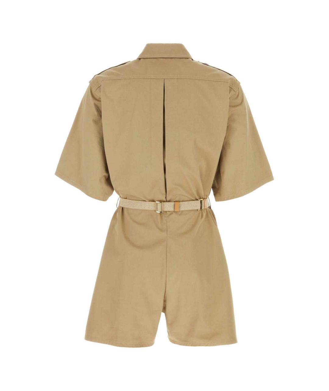 PRADA Хаки хлопковый комбинезон, фото 2