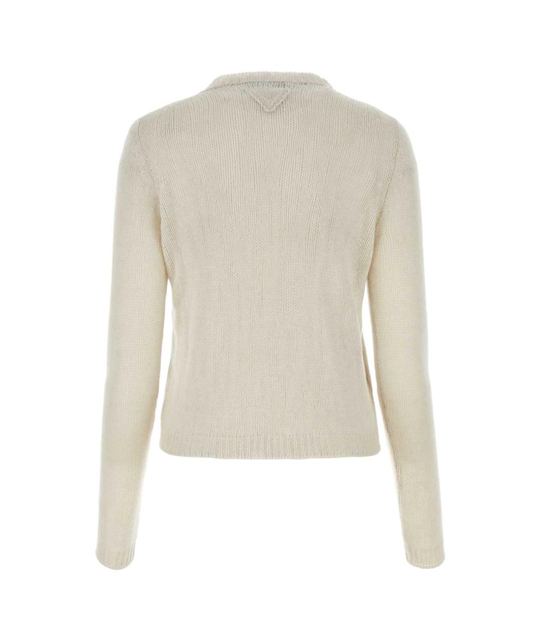 PRADA Белый кашемировый джемпер / свитер, фото 2