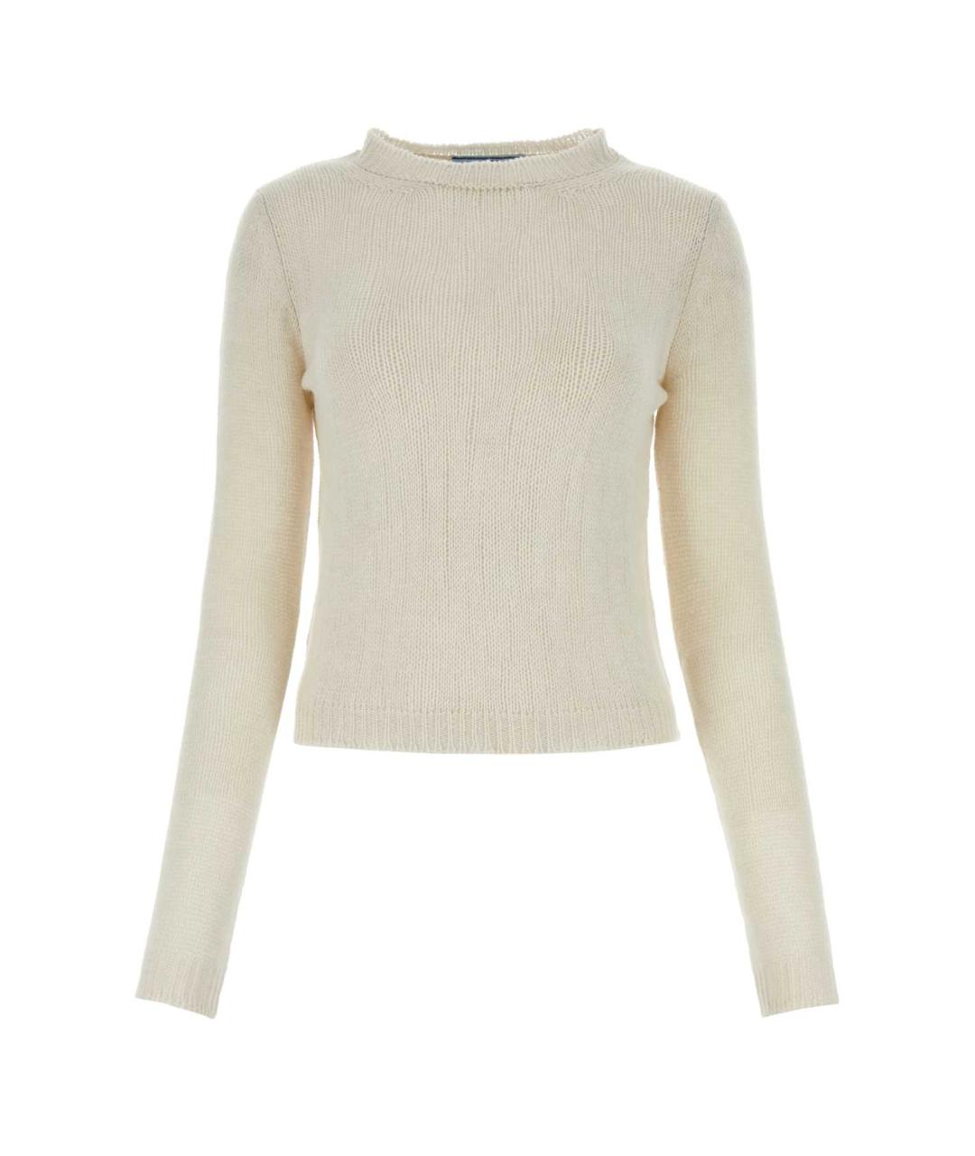 PRADA Белый кашемировый джемпер / свитер, фото 1