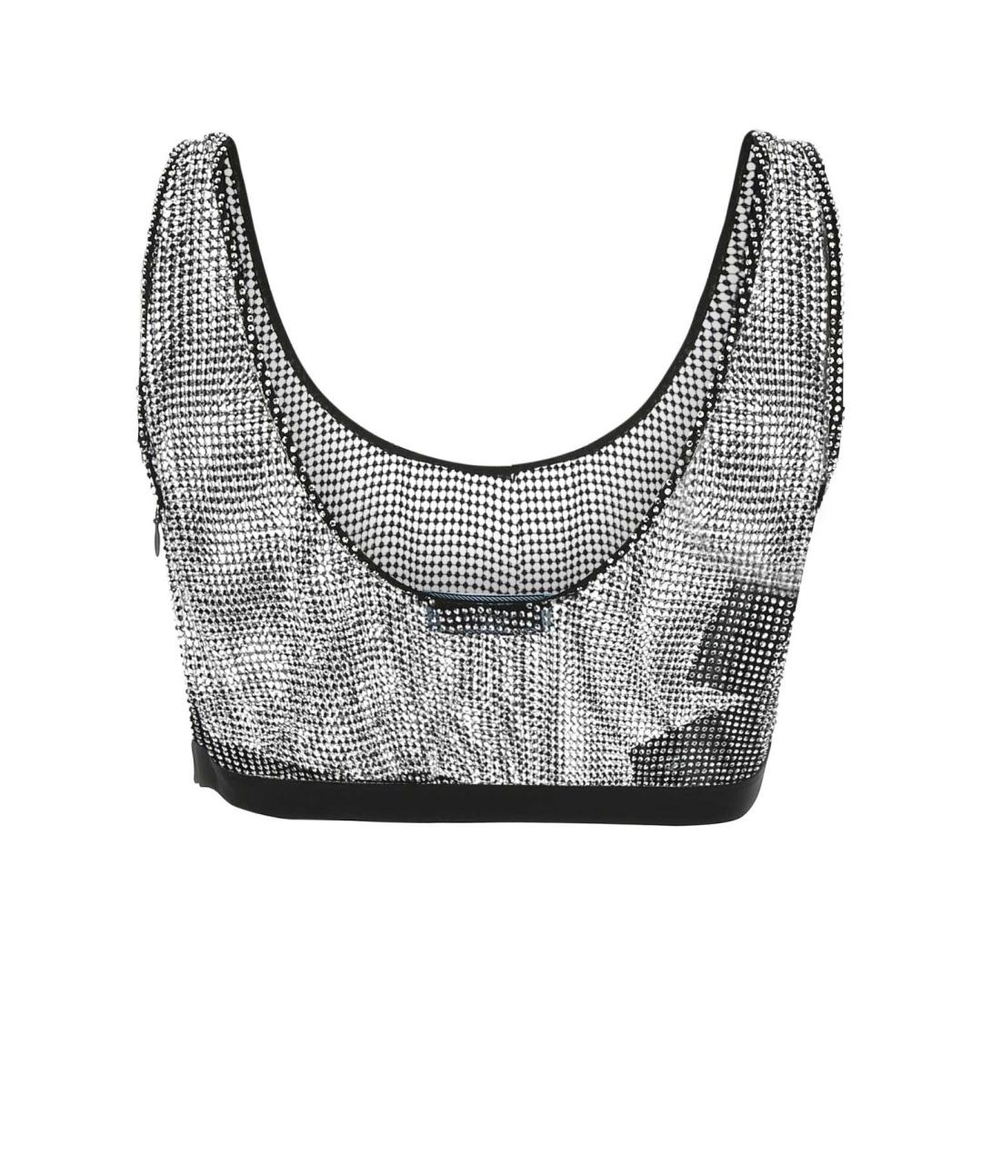 PRADA Серебряная полиэстеровая майка, фото 2