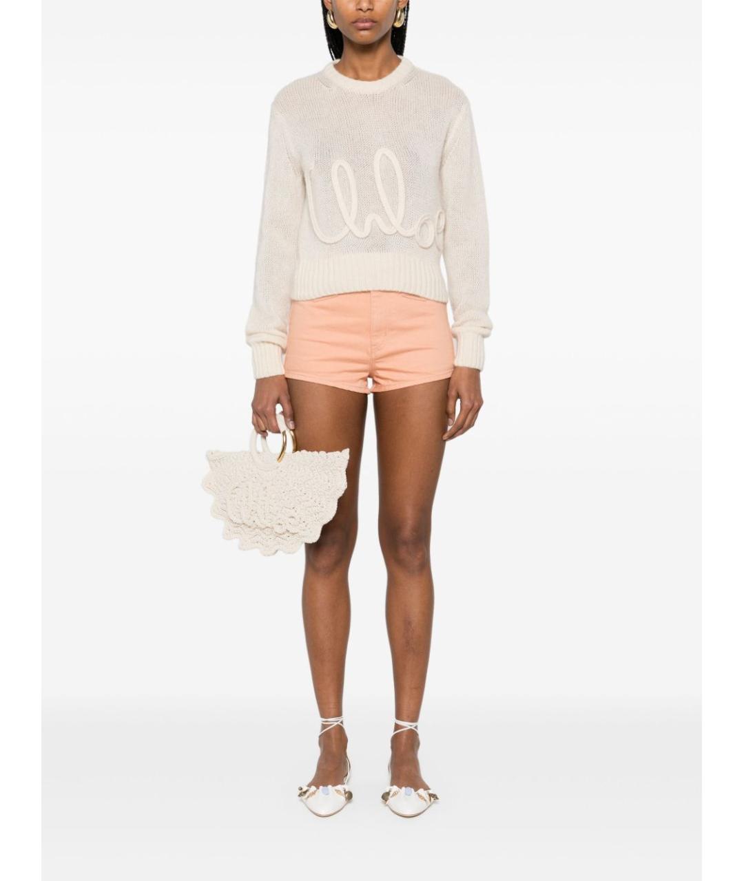 CHLOE Розовые хлопковые шорты, фото 2