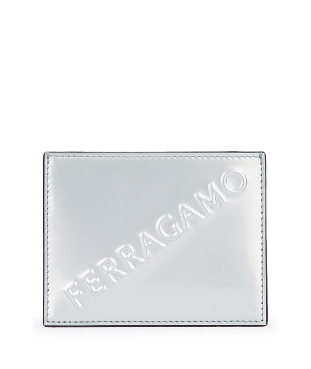 FERRAGAMO Серебрянный кожаный кошелек, фото 1