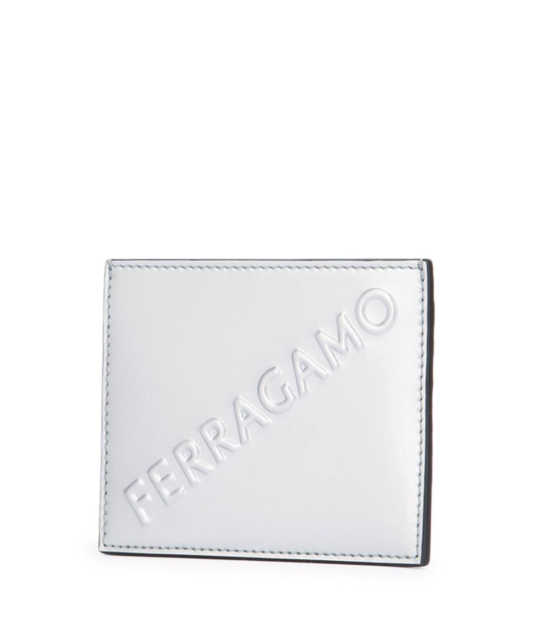 FERRAGAMO Серебрянный кожаный кошелек, фото 2