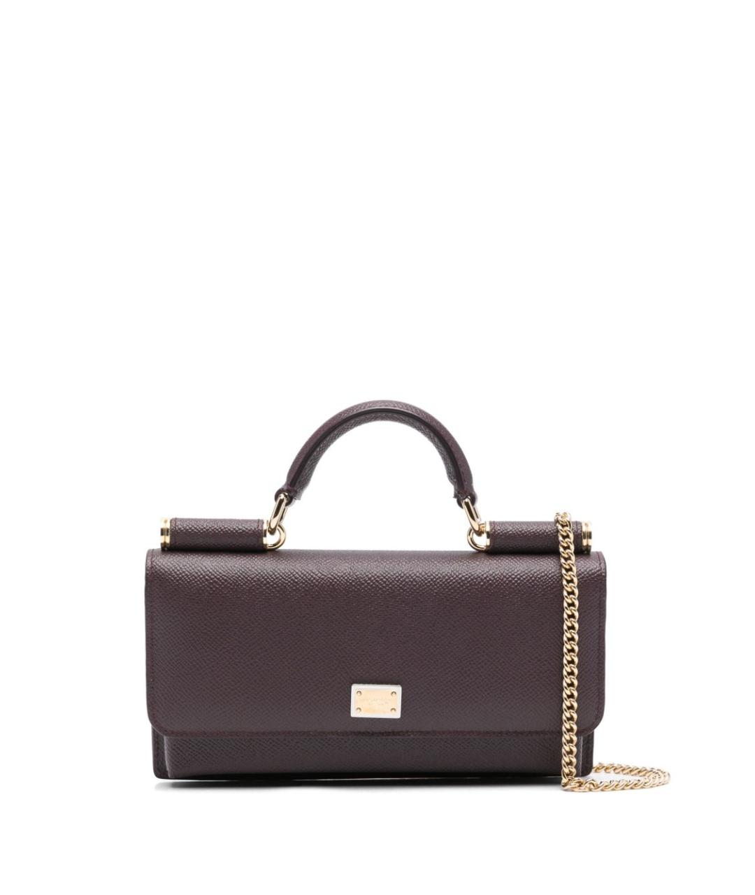 DOLCE&GABBANA Кожаная сумка с короткими ручками, фото 1