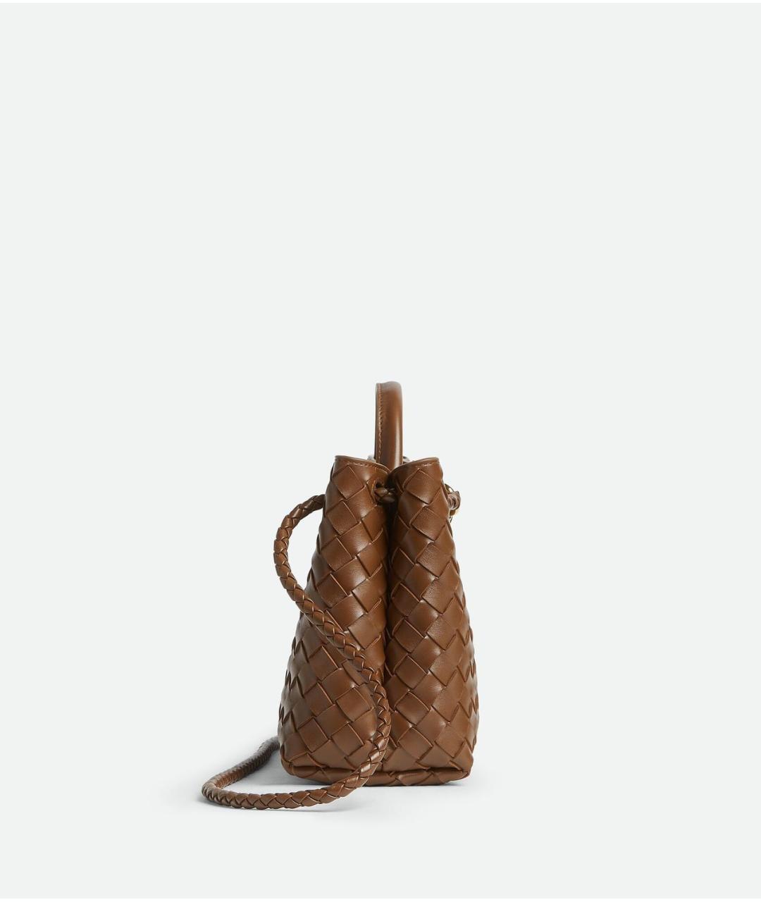 BOTTEGA VENETA Коричневая кожаная сумка тоут, фото 3