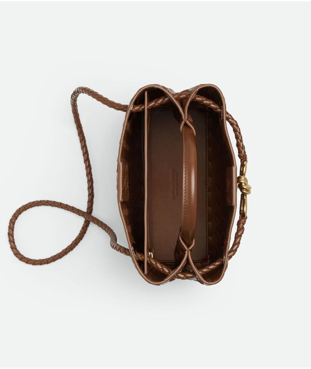 BOTTEGA VENETA Коричневая кожаная сумка тоут, фото 2