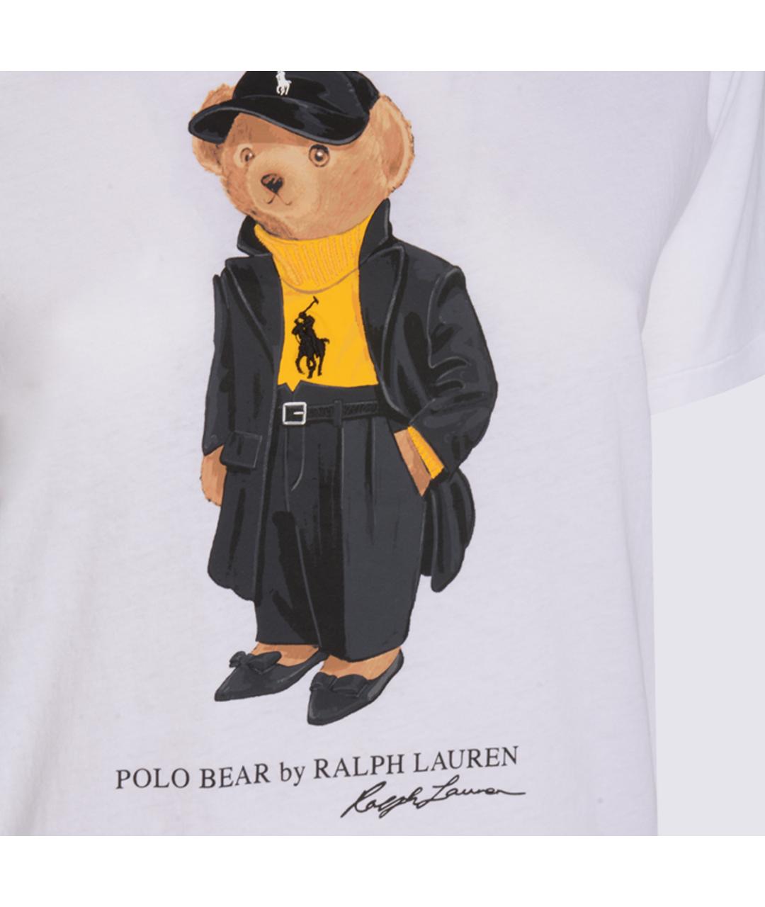 POLO RALPH LAUREN Белая хлопковая футболка, фото 3