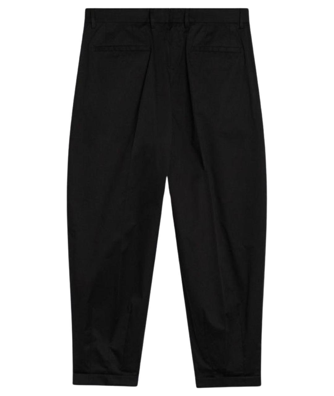 DOLCE&GABBANA Черные хлопковые повседневные брюки, фото 2