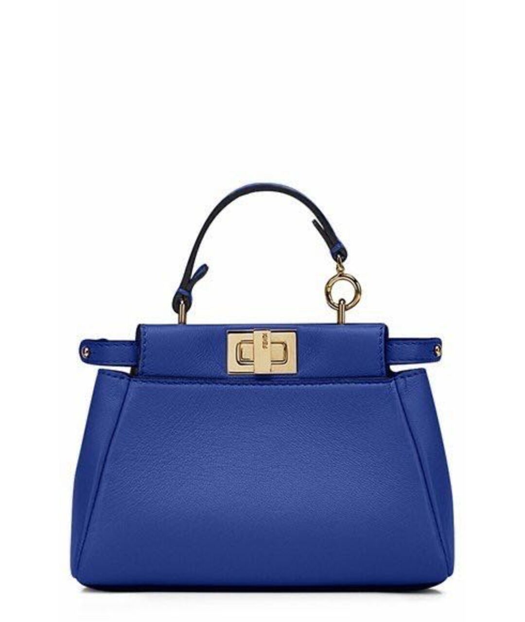 FENDI Синяя кожаная сумка тоут, фото 1