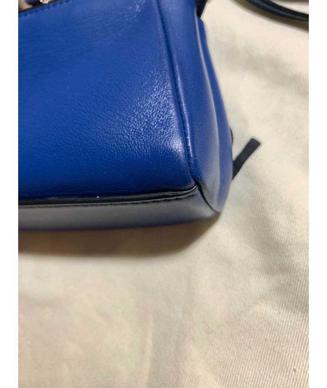 FENDI Синяя кожаная сумка тоут, фото 5