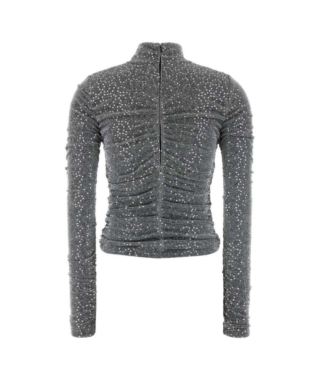 DOLCE&GABBANA Серая полиэстеровая блузы, фото 2