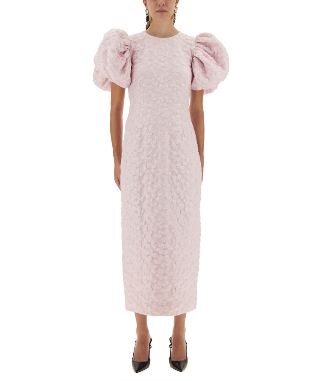 ROTATE Розовое полиэстеровое коктейльное платье, фото 2