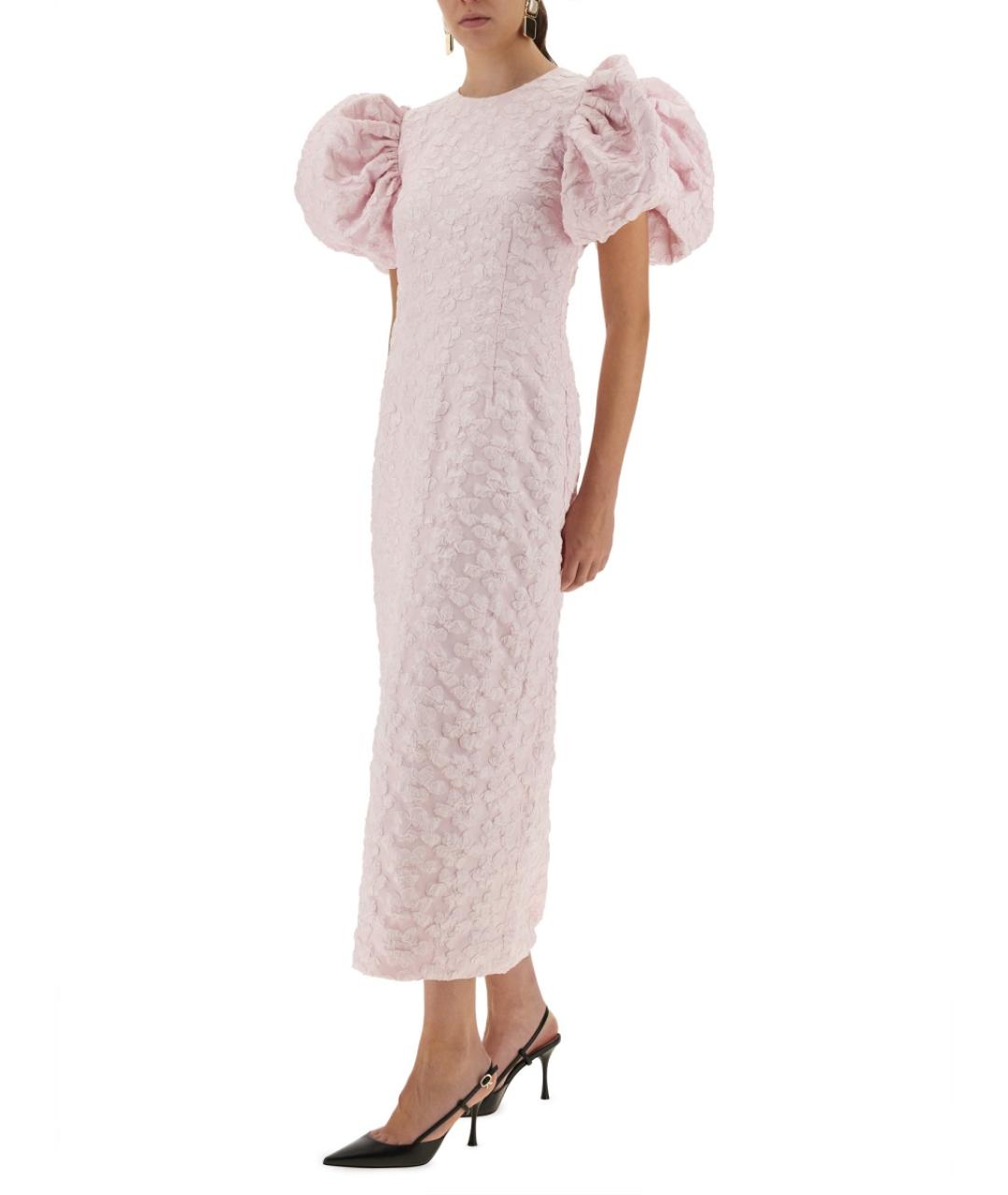 ROTATE Розовое полиэстеровое коктейльное платье, фото 3