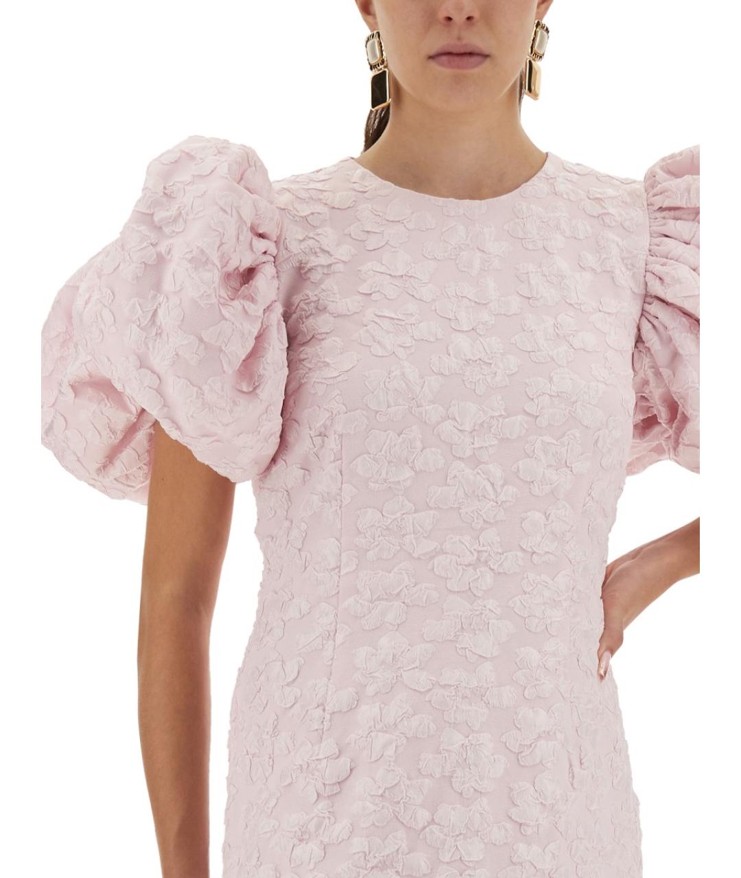 ROTATE Розовое полиэстеровое коктейльное платье, фото 5