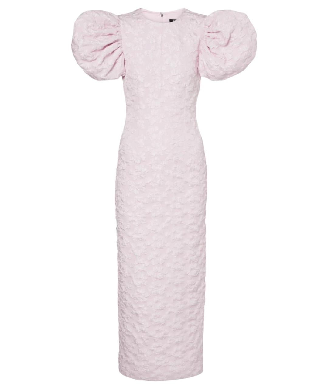 ROTATE Розовое полиэстеровое коктейльное платье, фото 1