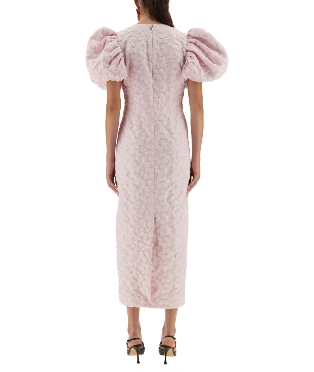 ROTATE Розовое полиэстеровое коктейльное платье, фото 4