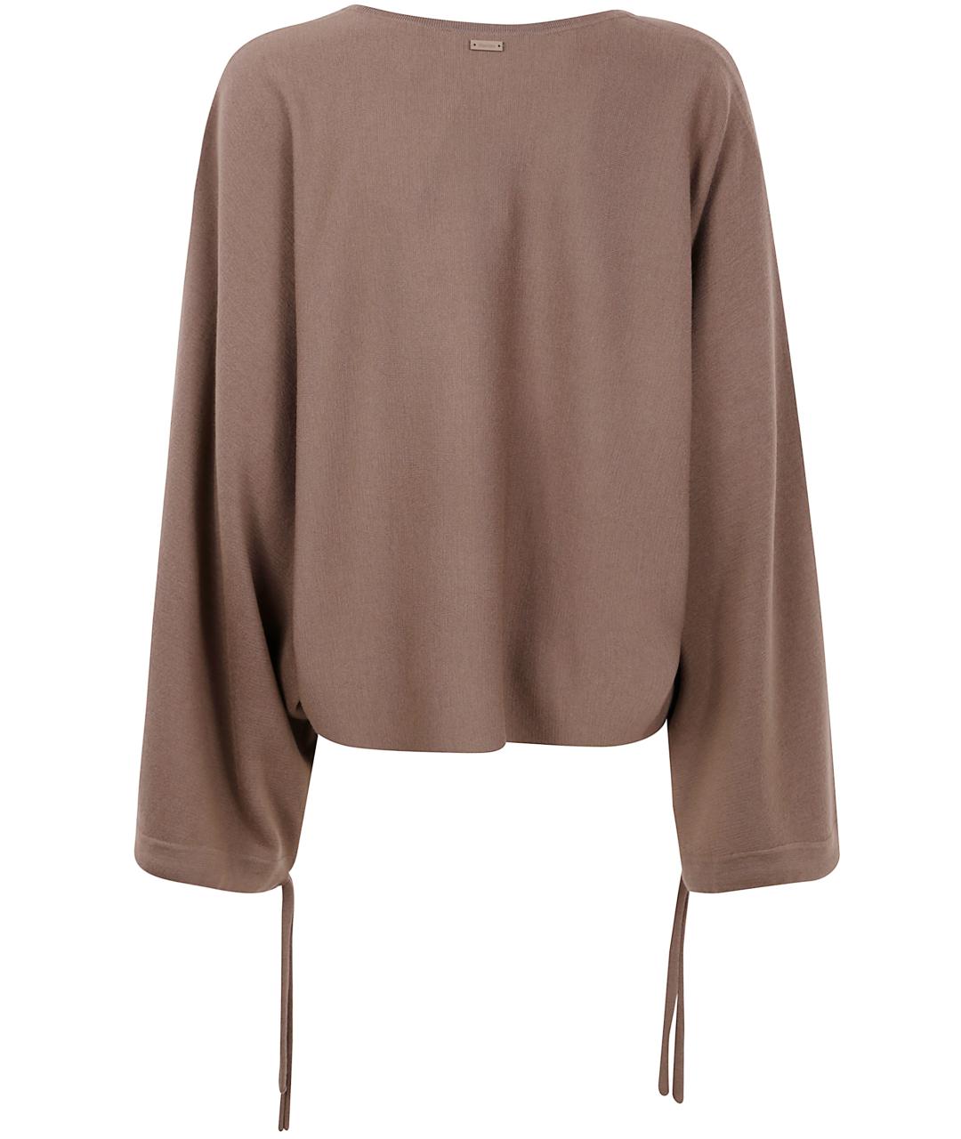 MAX MARA Коричневый шерстяной джемпер / свитер, фото 2