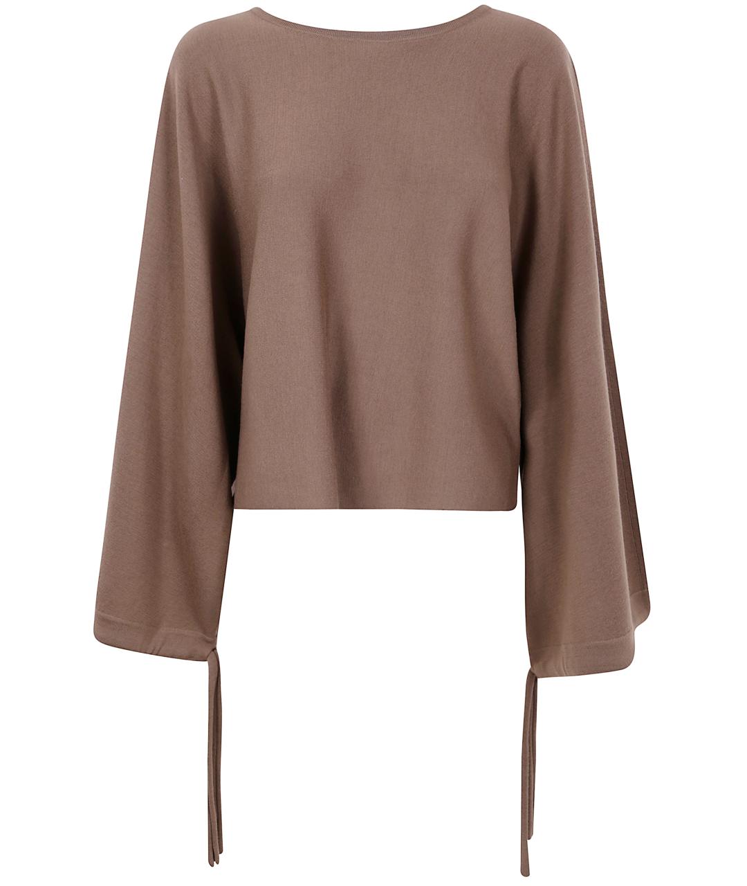 MAX MARA Коричневый шерстяной джемпер / свитер, фото 1