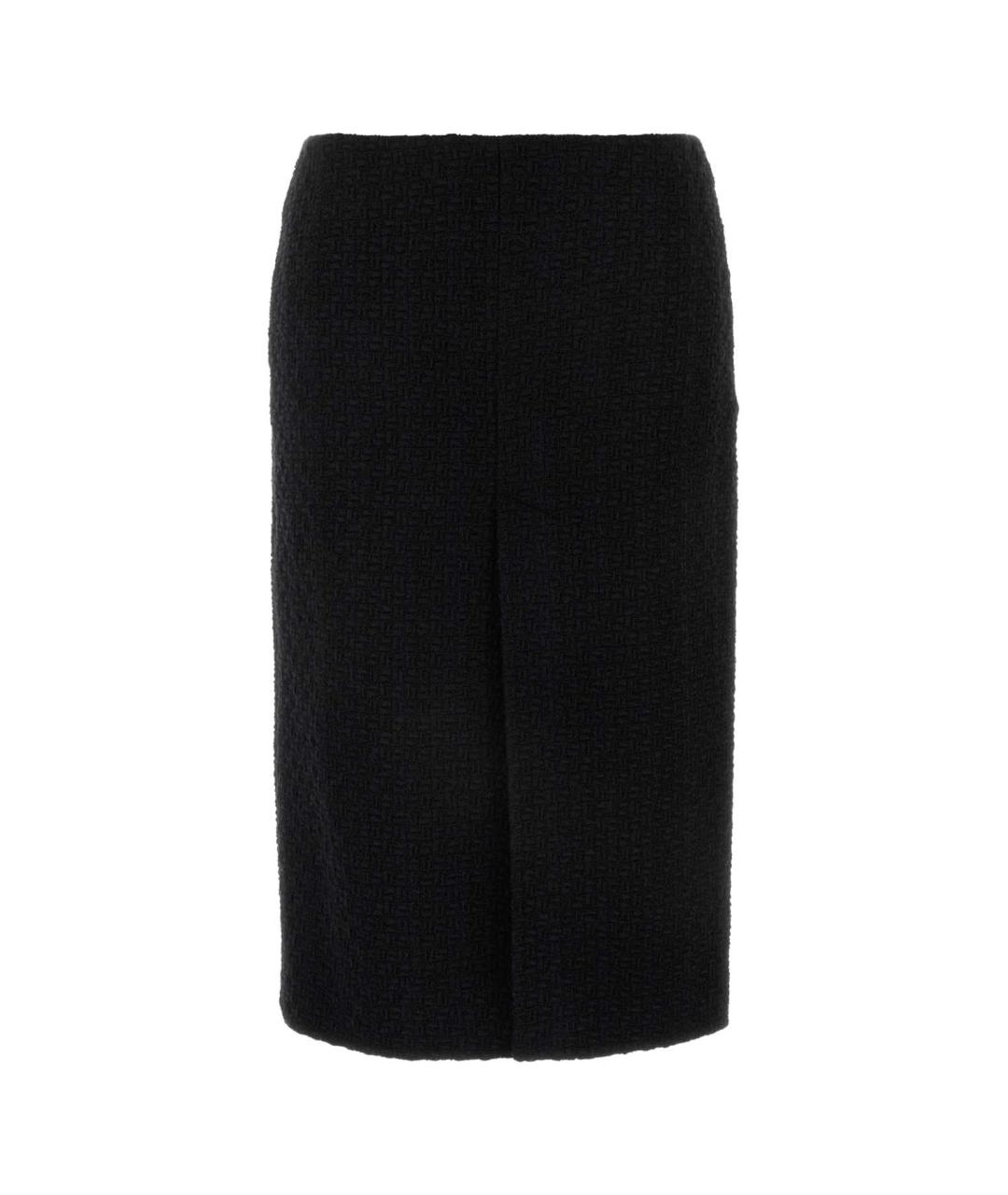 GUCCI Черная полиэстеровая юбка миди, фото 2