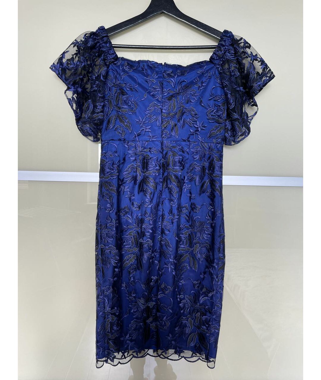 TRINA TURK Синее полиэстеровое коктейльное платье, фото 8