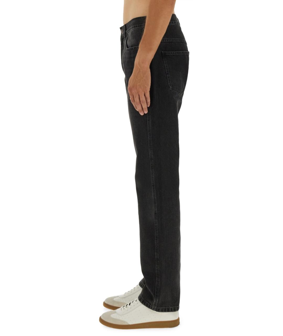 ISABEL MARANT Черные хлопковые повседневные брюки, фото 3