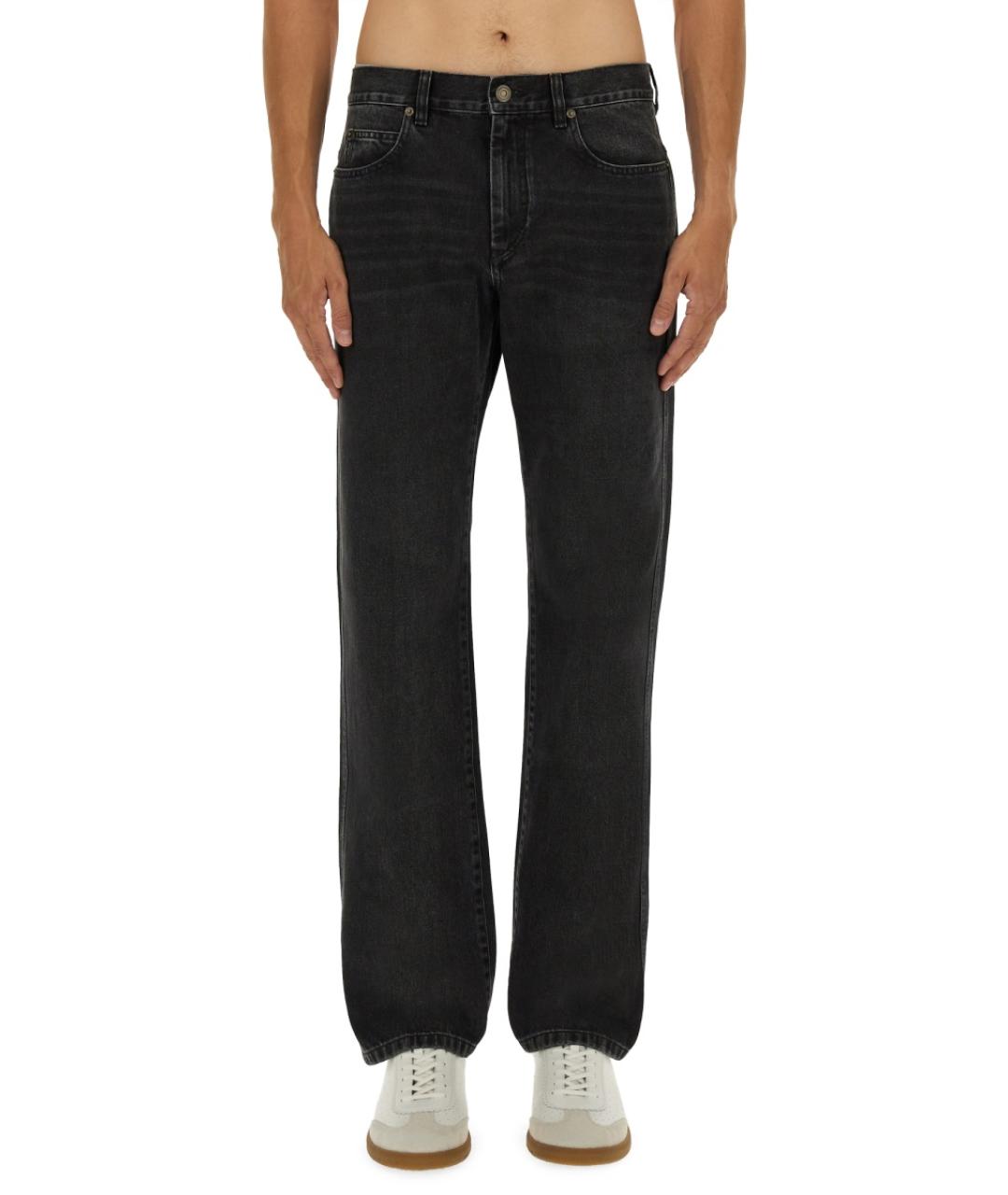 ISABEL MARANT Черные хлопковые повседневные брюки, фото 5