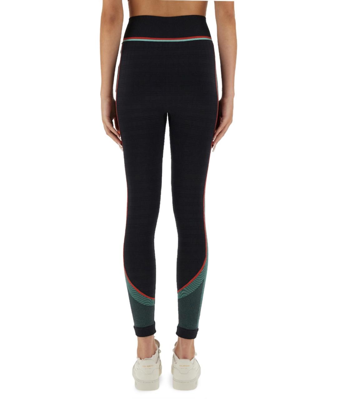 CASABLANCA Черные полиамидовые леггинсы и велосипедки, фото 3