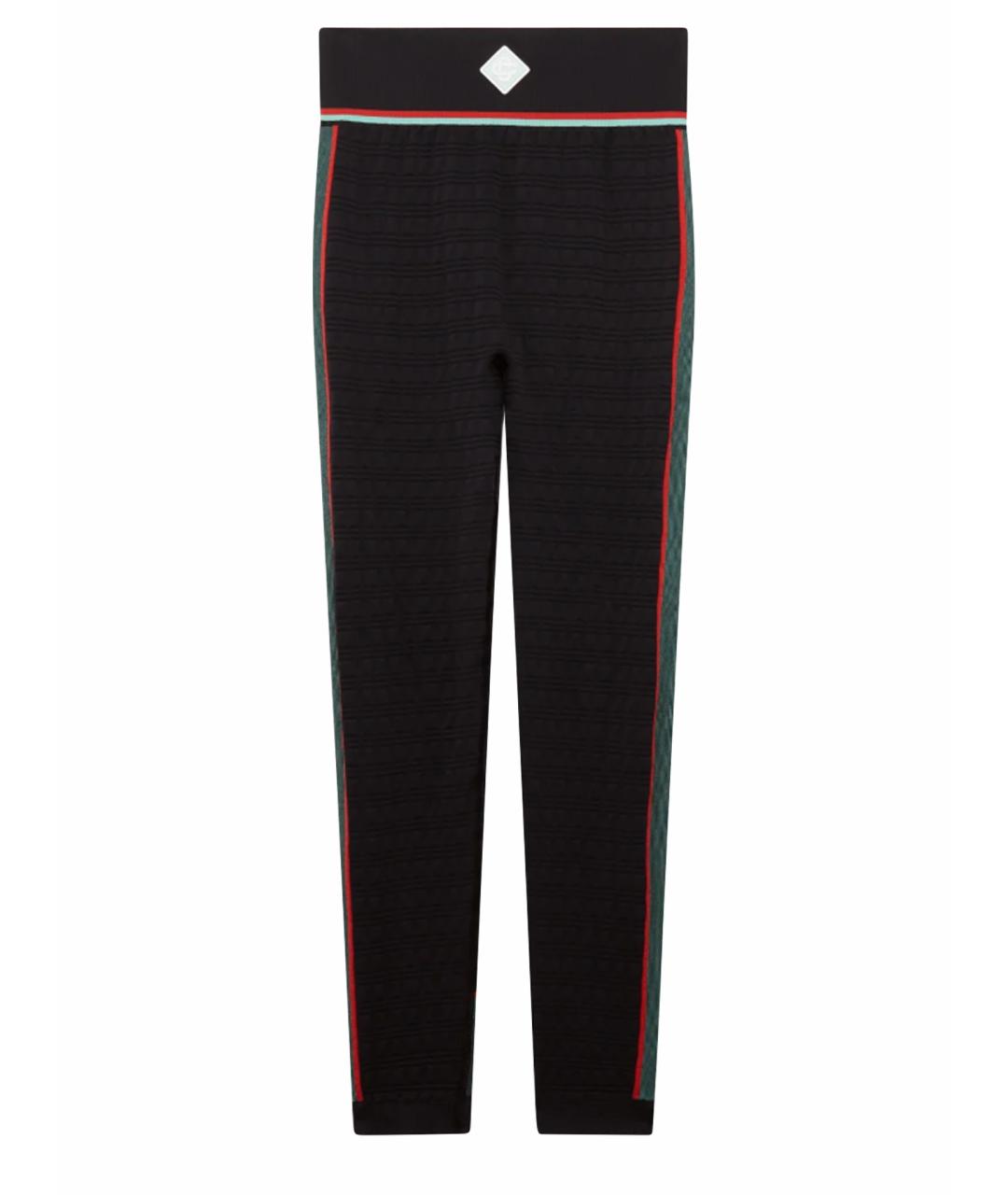 CASABLANCA Черные полиамидовые леггинсы и велосипедки, фото 1