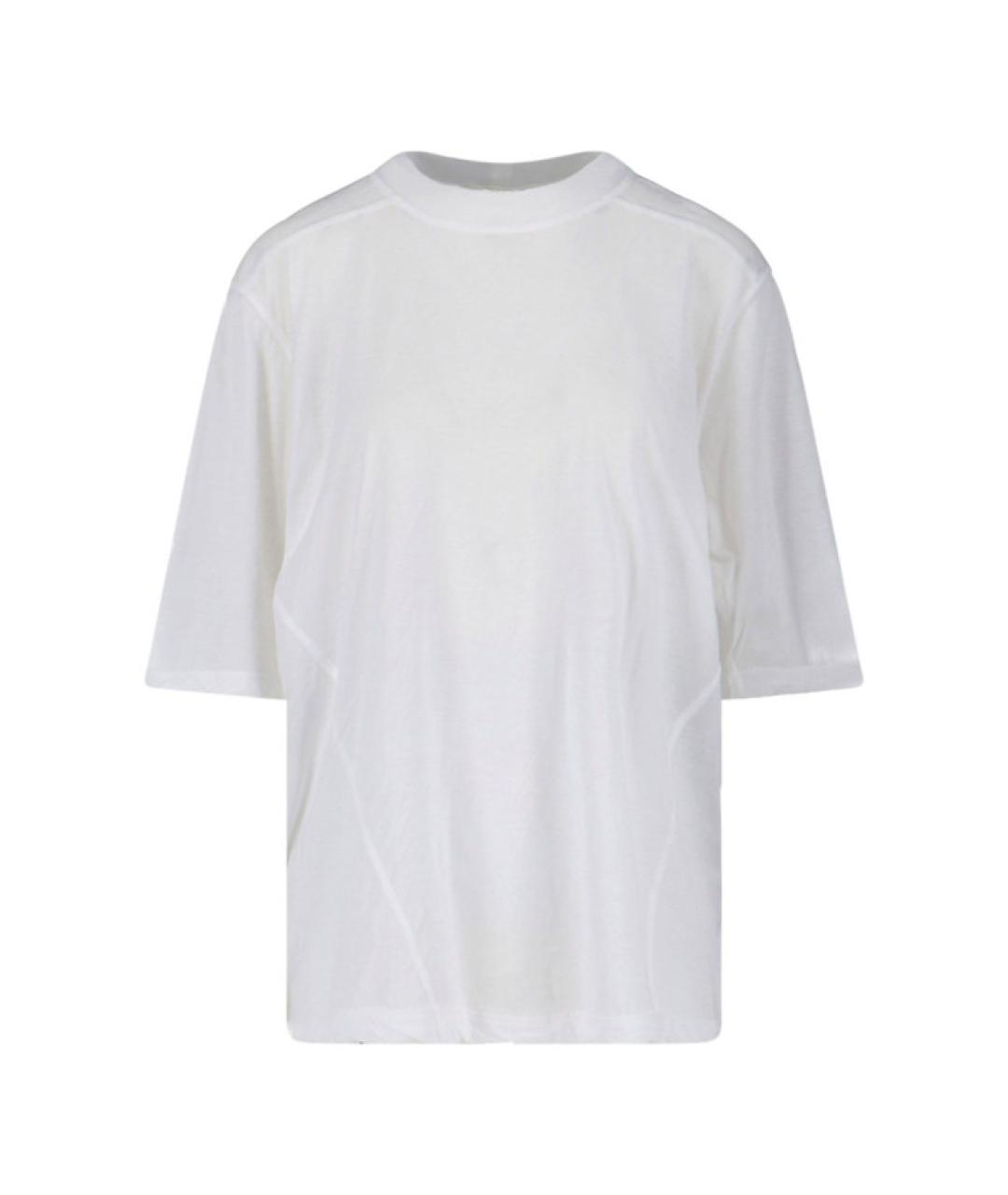 RICK OWENS DRKSHDW Белая хлопковая футболка, фото 1