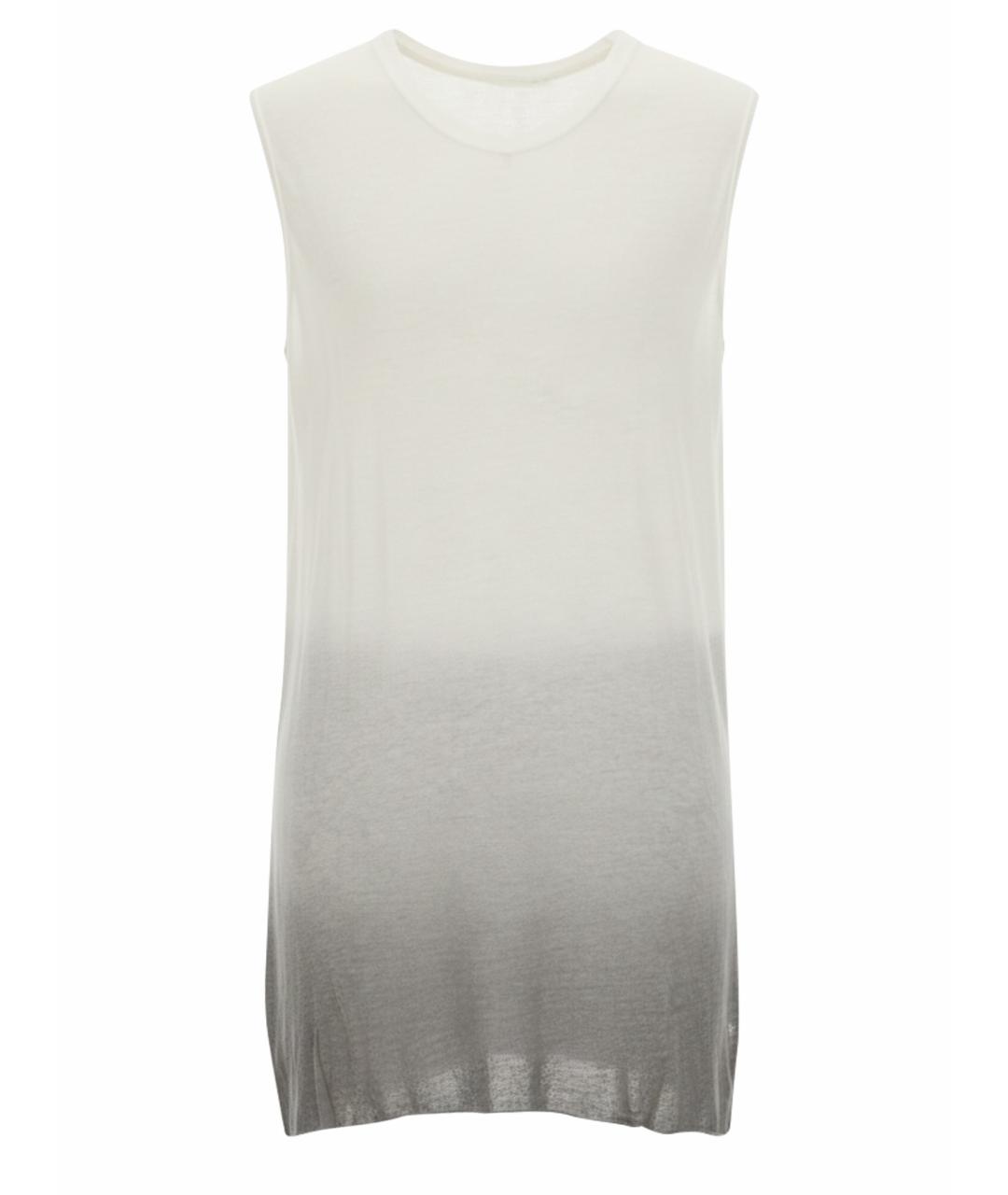 RICK OWENS Белая хлопковая майка, фото 1