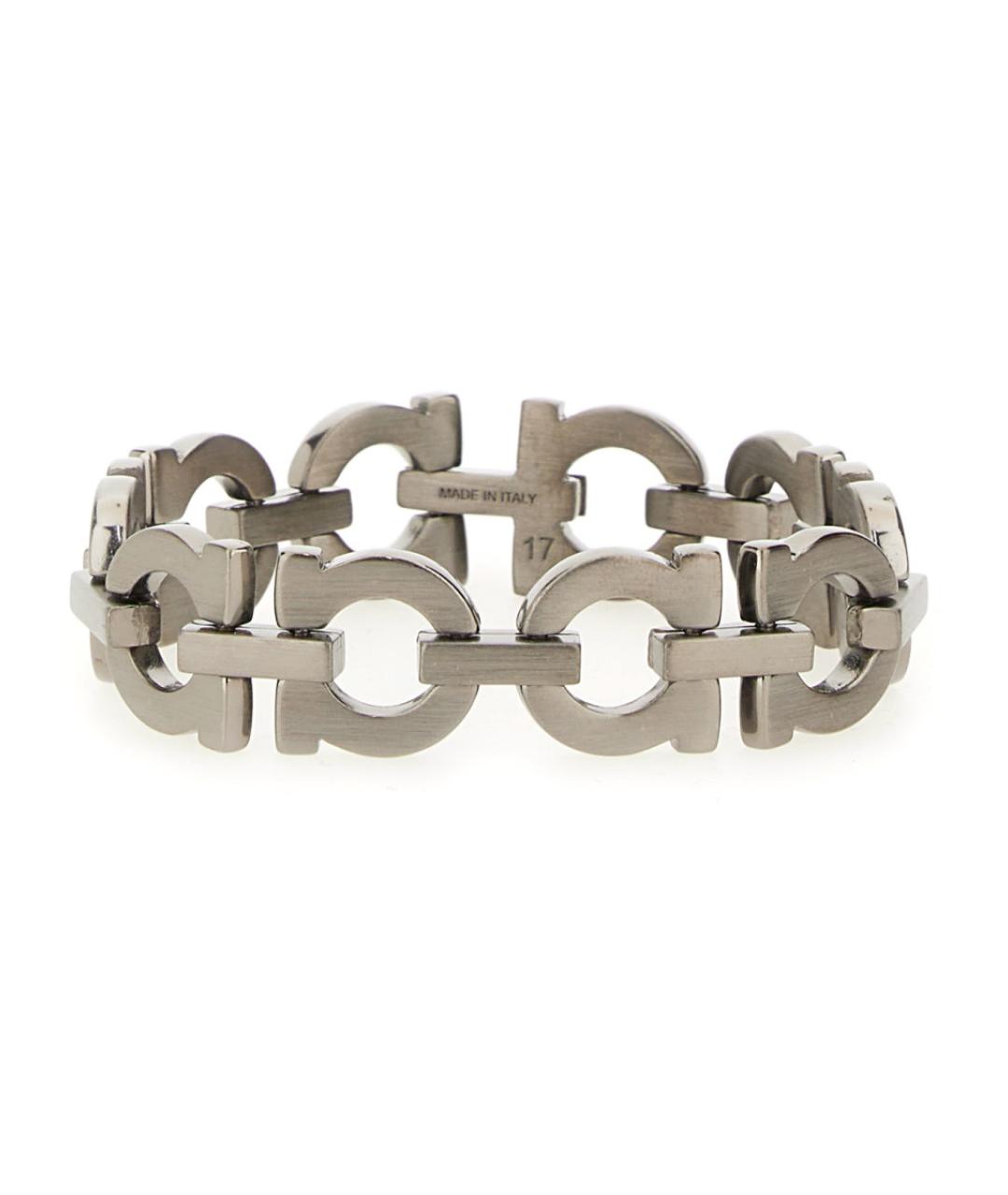 FERRAGAMO Серебрянный металлический браслет, фото 2