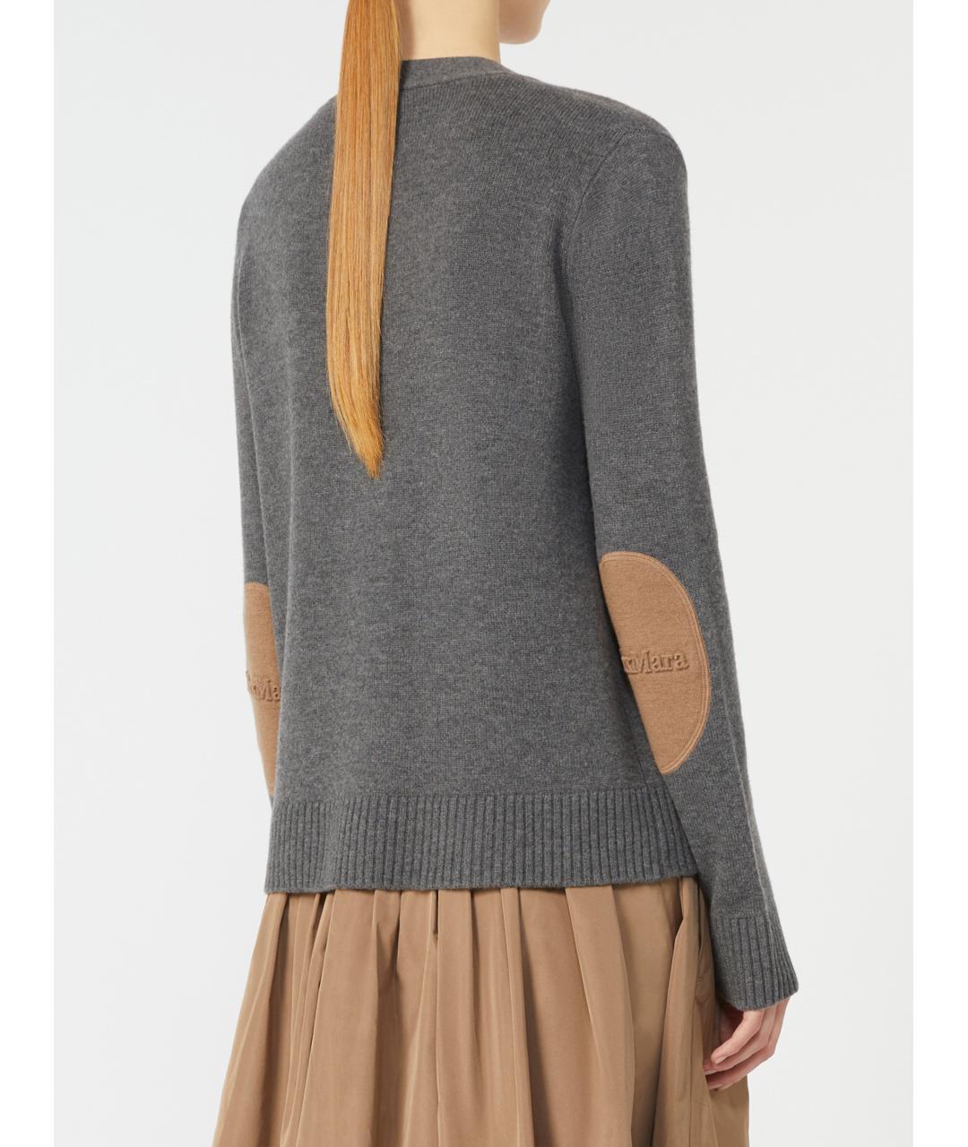 'S MAX MARA Антрацитовый шерстяной кардиган, фото 3