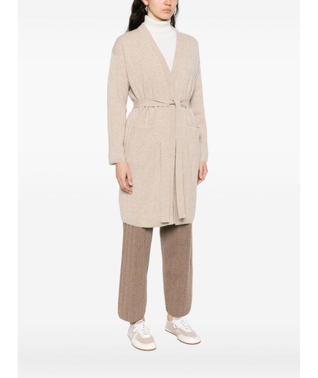 MAX MARA Бежевый кашемировый кардиган, фото 3