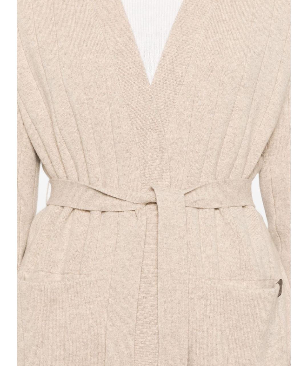MAX MARA Бежевый кашемировый кардиган, фото 5