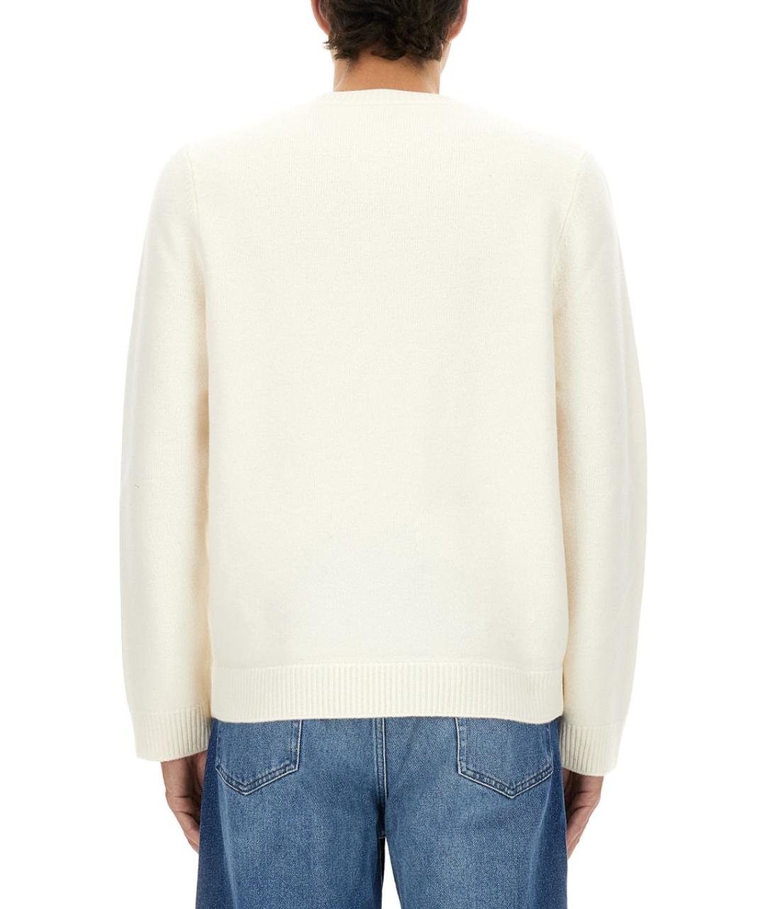 A.P.C. Белый шерстяной джемпер / свитер, фото 4