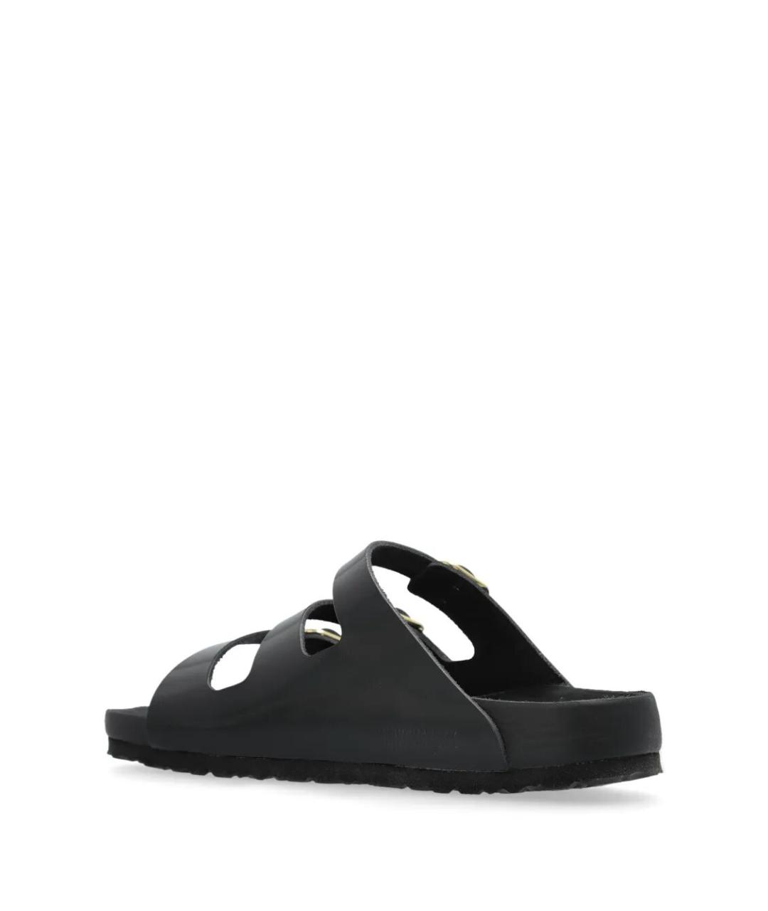 BIRKENSTOCK Черные кожаные сандалии, фото 3