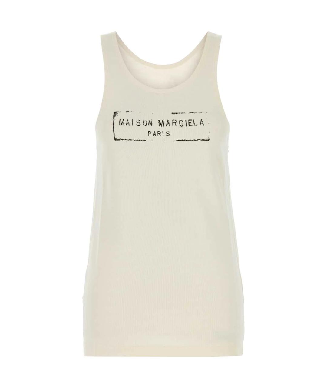 MAISON MARGIELA Белая хлопковая футболка, фото 1